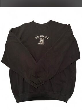 🖤 VINTAGE BLACK HARD ROCK CAFE NASHVILLE CREWNECK SWEATSHIRT 🎸